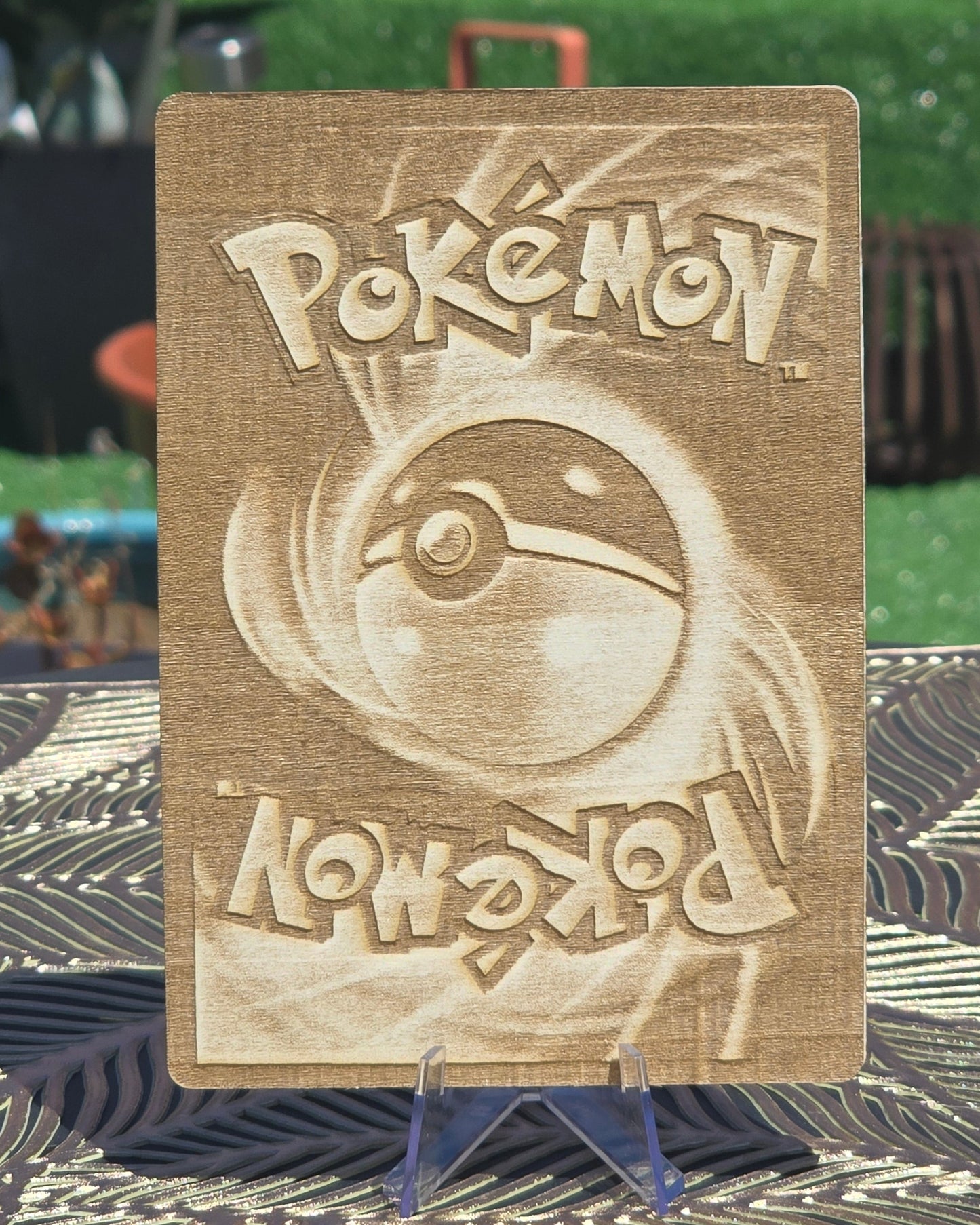 Lugia ex Full Art — Carte en Bois Premium Holographique