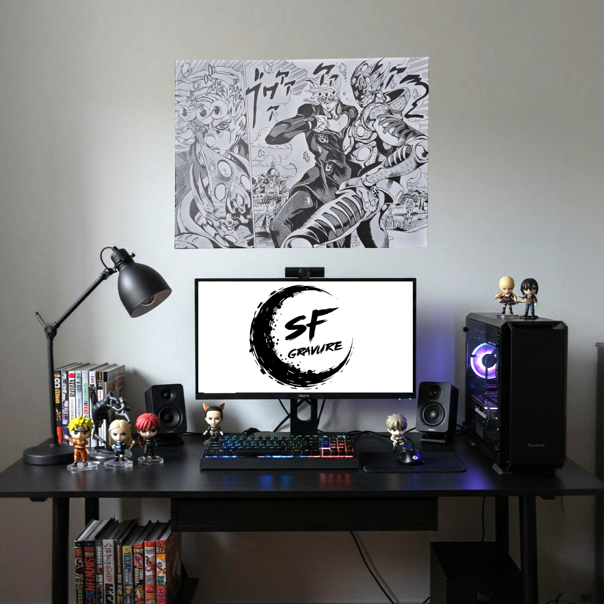 Cadeau otaku JoJo Giorno Giovanna gravé au laser