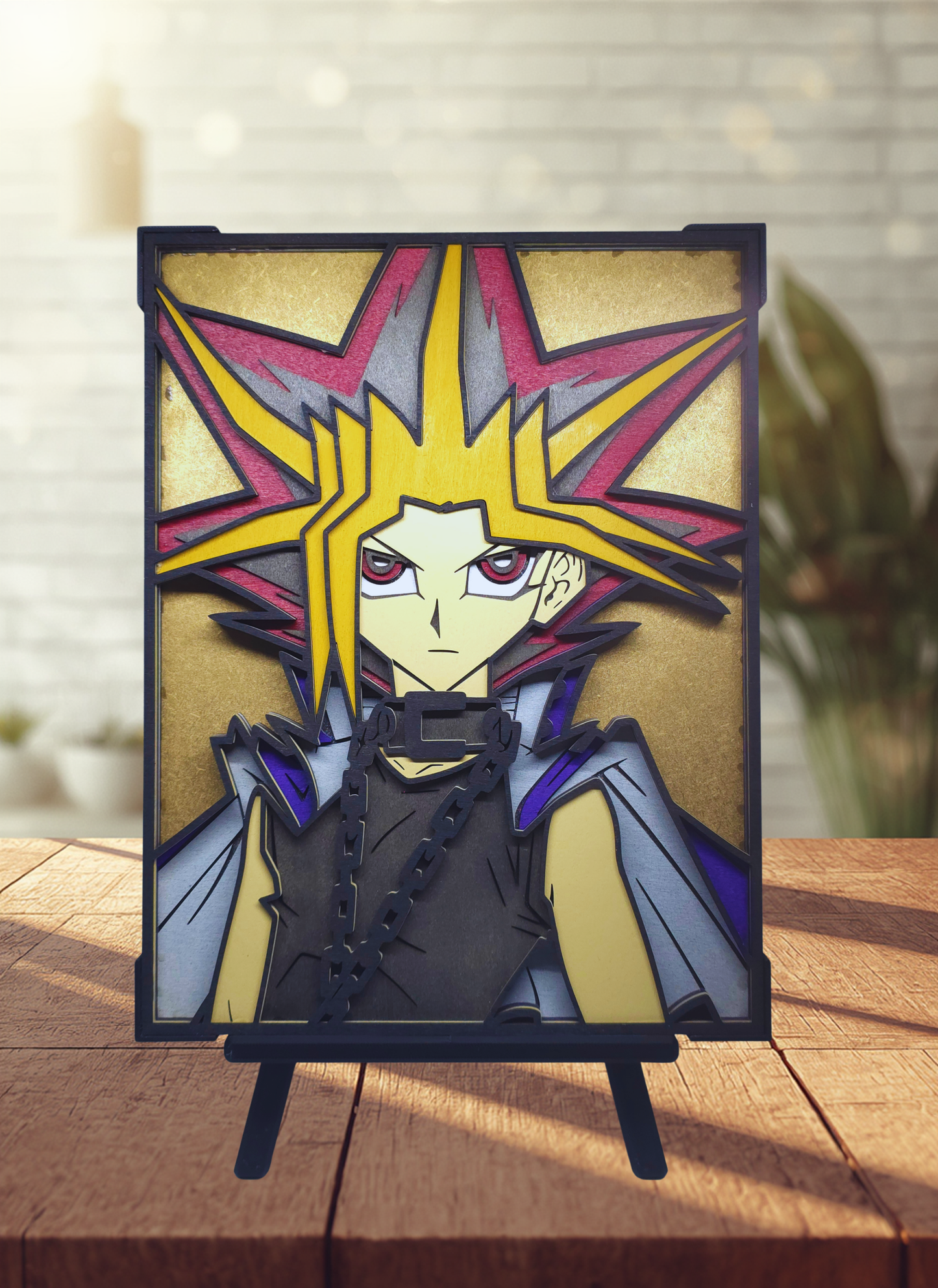 Tableau Yugi Muto [Yu-Gi-Oh!] – Bois 3D Multicouche