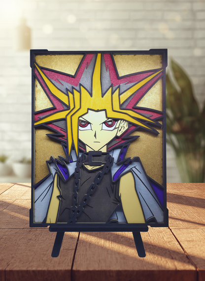 Tableau Yugi Muto [Yu-Gi-Oh!] – Bois 3D Multicouche