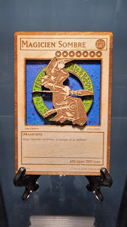 Carte Yu-Gi-Oh! Magicien Sombre en Bois