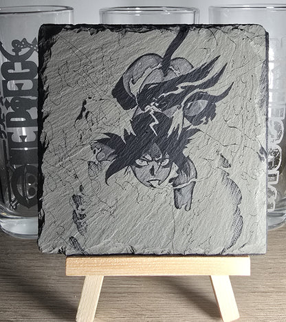 Pack Sur-Mesure – Dessous de Verre Manga en Ardoise " Carré"