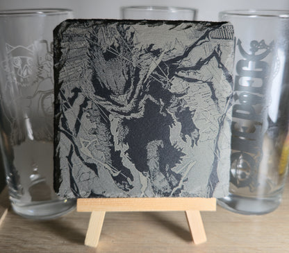 Pack Sur-Mesure – Dessous de Verre Manga en Ardoise " Carré"