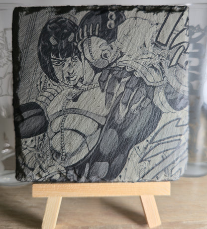 Pack Sur-Mesure – Dessous de Verre Manga en Ardoise " Carré"
