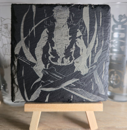 Pack Sur-Mesure – Dessous de Verre Manga en Ardoise " Carré"