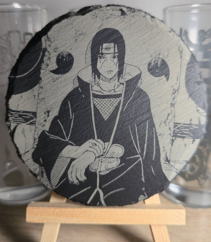 Pack Sur-Mesure – Dessous de Verre Manga en Ardoise " ROND "