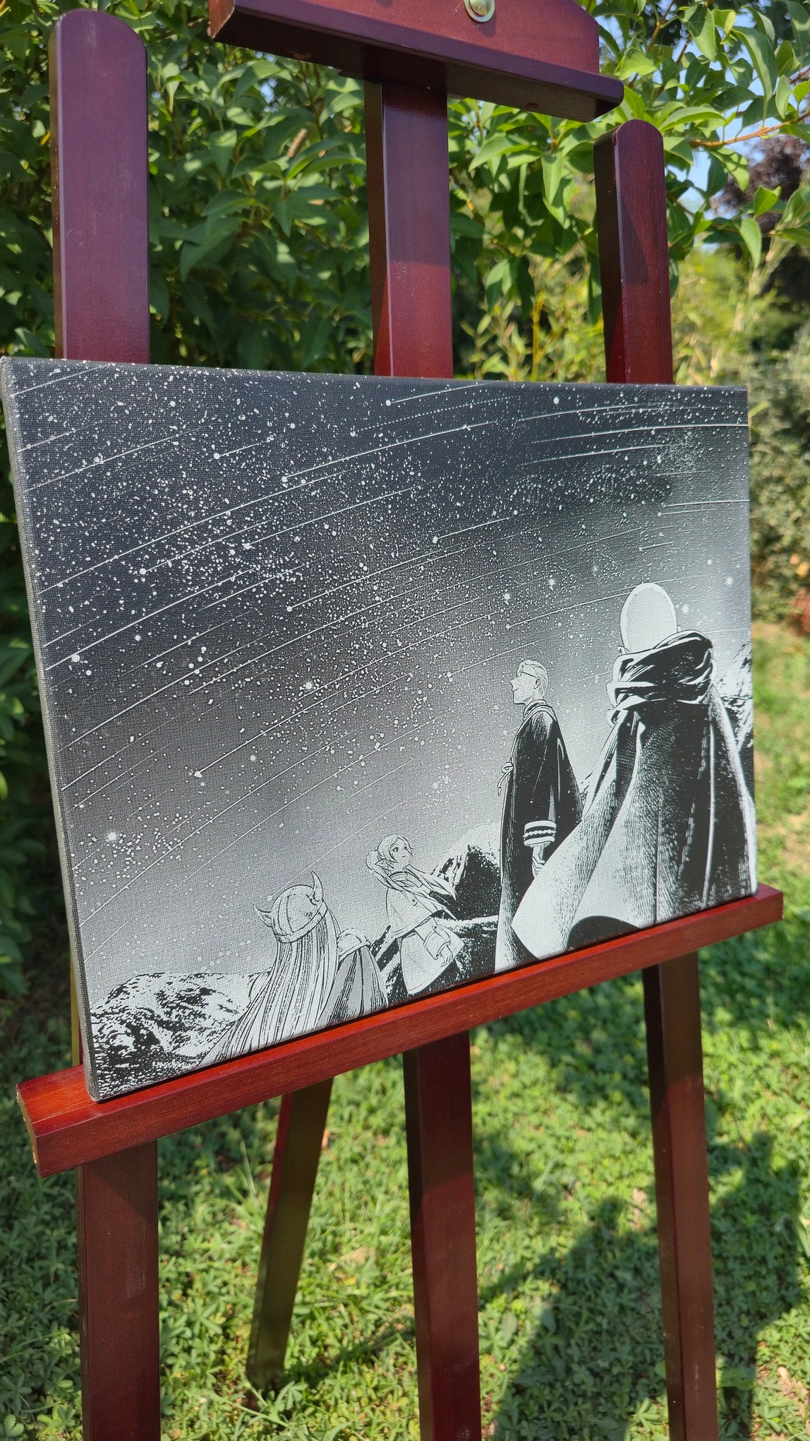 Cadeau otaku personnalisé tableau Frieren manga