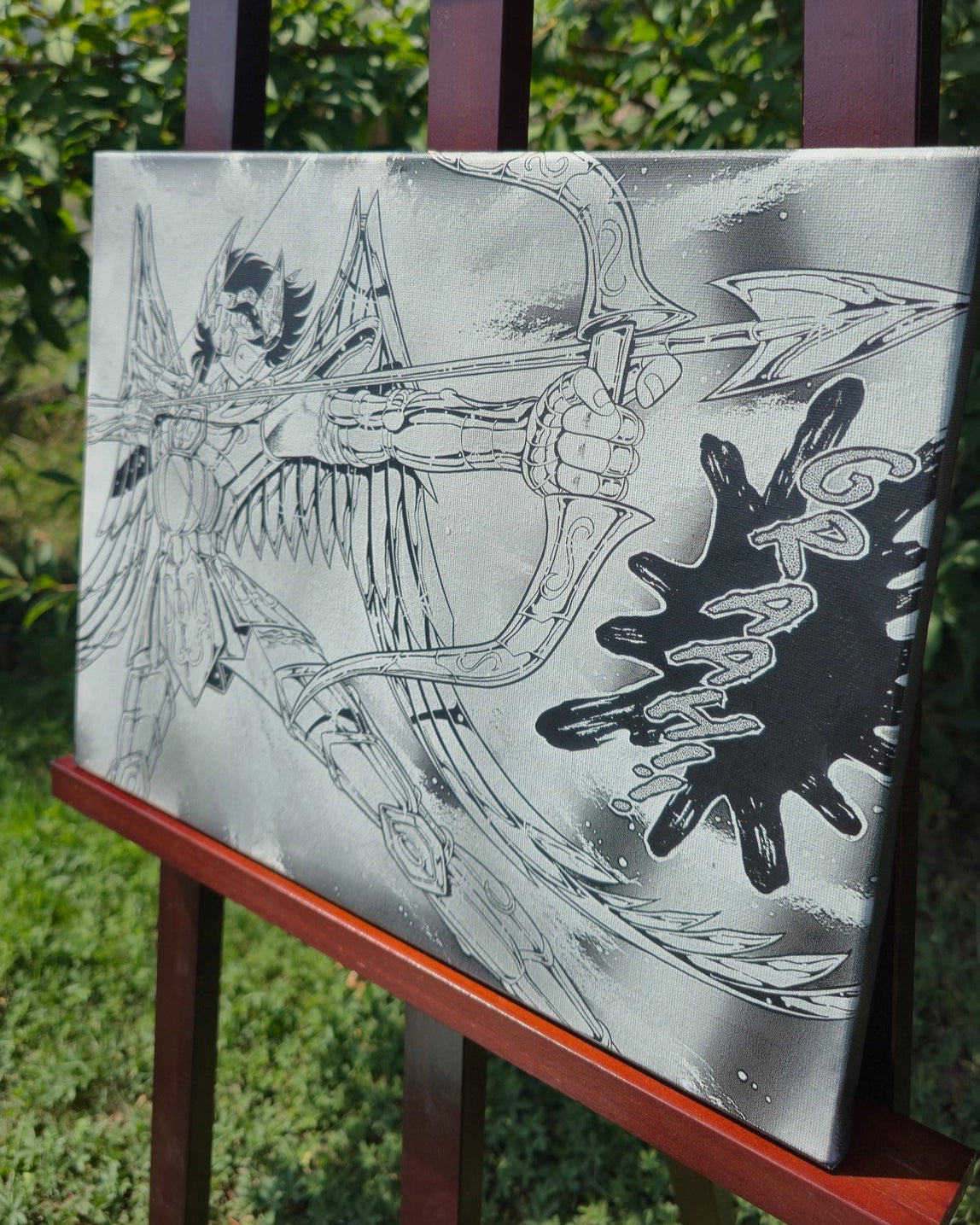 Toile manga Saint Seiya – Seiya de Pégase en armure de combat