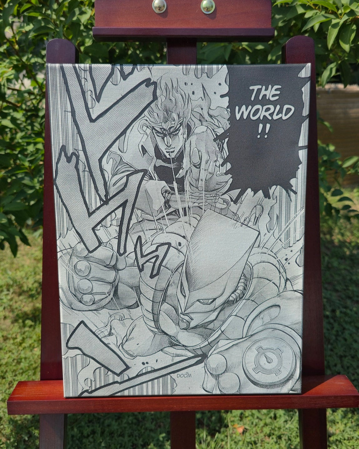 Tableau manga Dio Brando gravé au laser – JoJo’s Bizarre Adventure