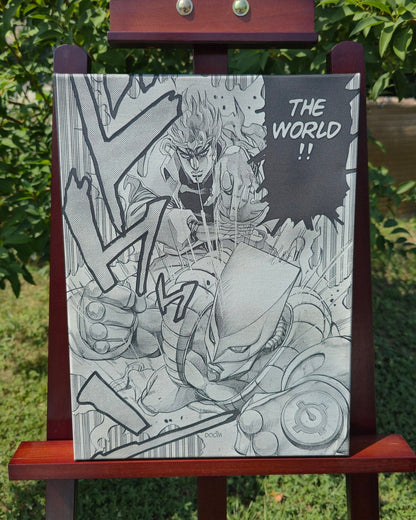 Tableau manga Dio Brando gravé au laser – JoJo’s Bizarre Adventure