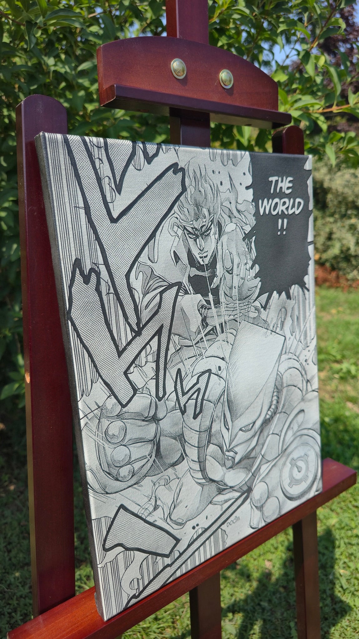 Toile premium Dio Brando – Gravure laser artisanale JoJo’s Bizarre Adventure