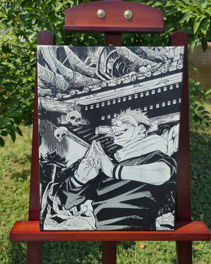 Tableau manga Jujutsu Kaisen Sukuna gravure laser