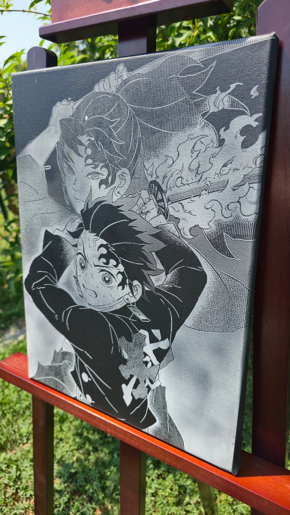 Décoration murale Tanjiro Demon Slayer tableau manga