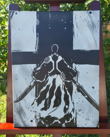 Tableau manga Bleach Ichigo Kurosaki gravure laser sur toile