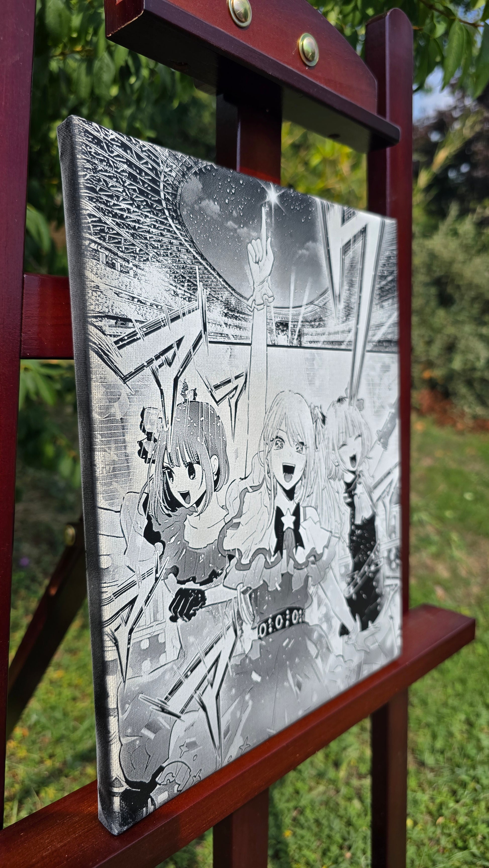 Décoration murale manga Oshi no Ko – performance scénique des idols