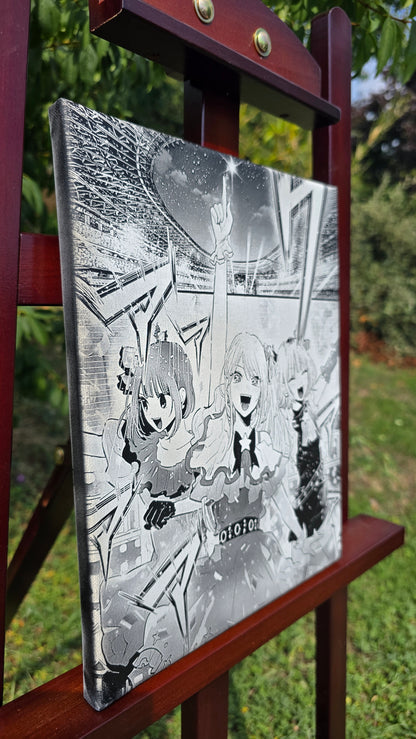 Décoration murale manga Oshi no Ko – performance scénique des idols