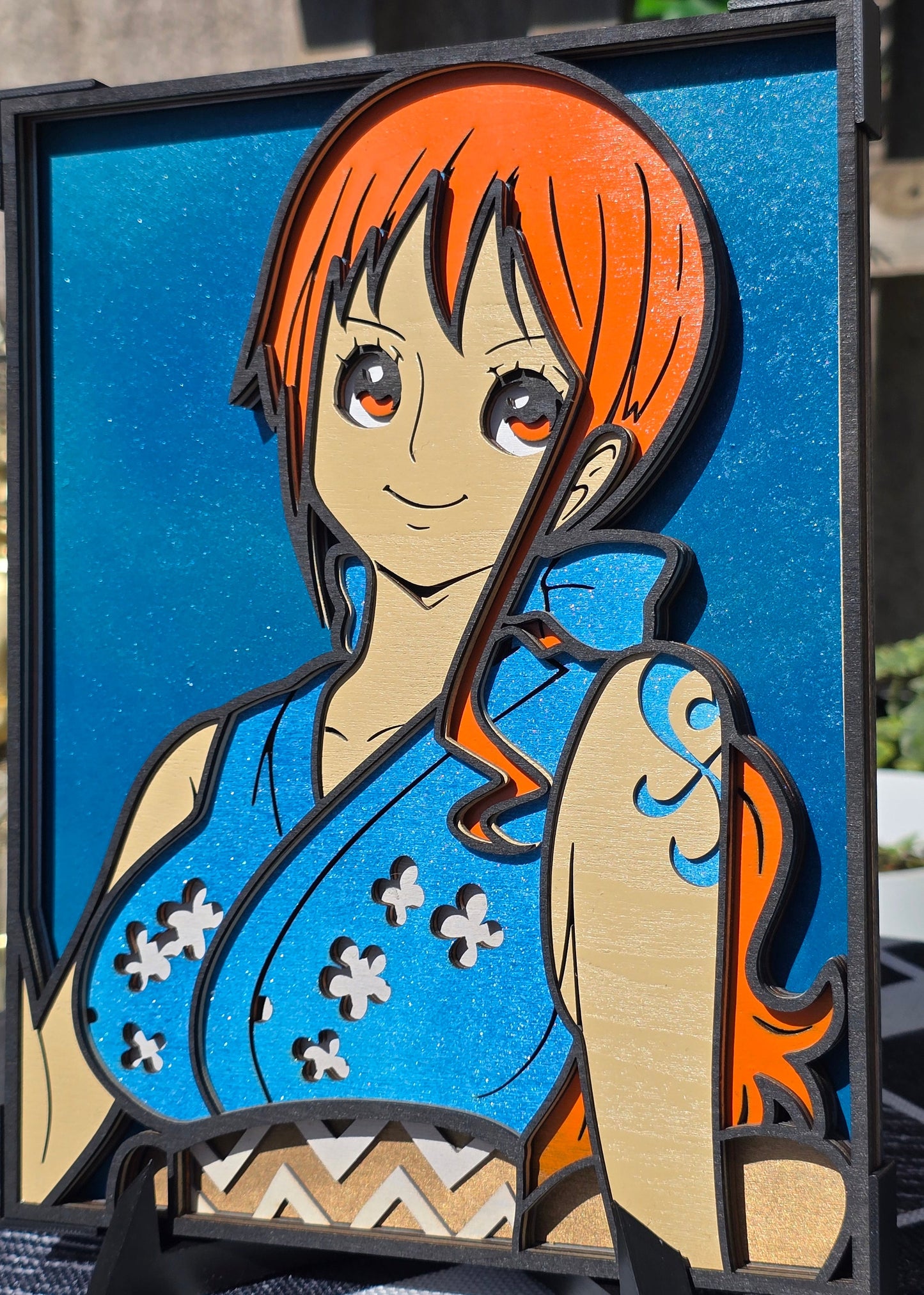 Tableau Nami [One Piece] – Bois 3D Multicouche