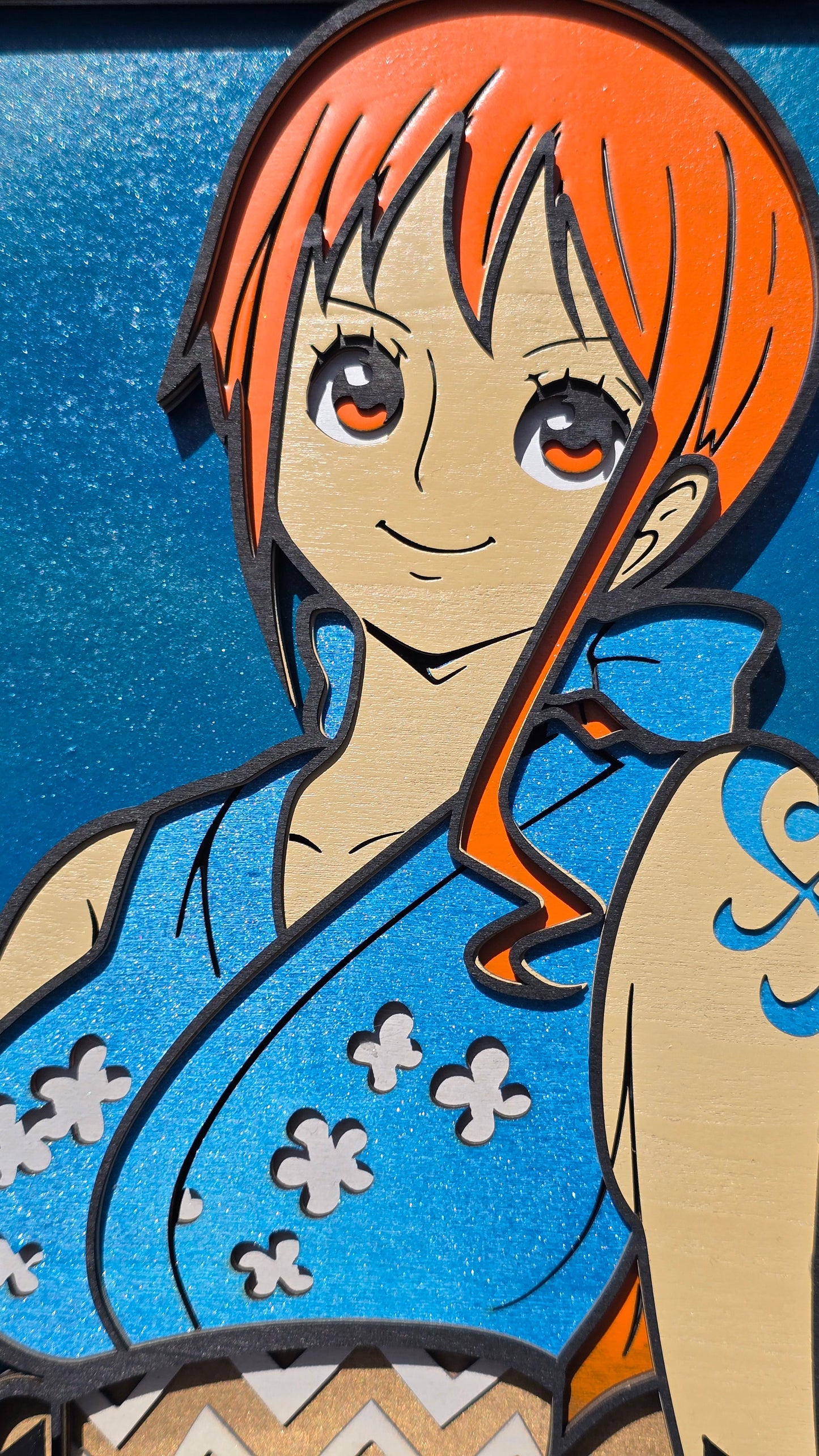 Tableau Nami [One Piece] – Bois 3D Multicouche