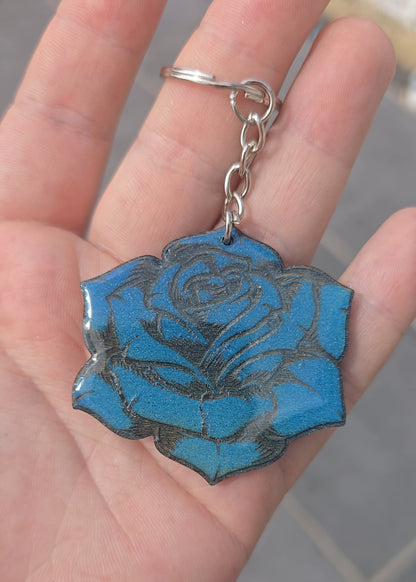 Porte-clé - Ado Rose Bleu