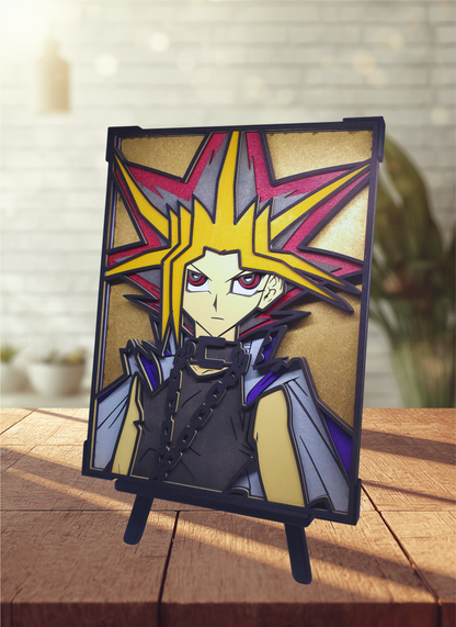 Tableau Yugi Muto [Yu-Gi-Oh!] – Bois 3D Multicouche