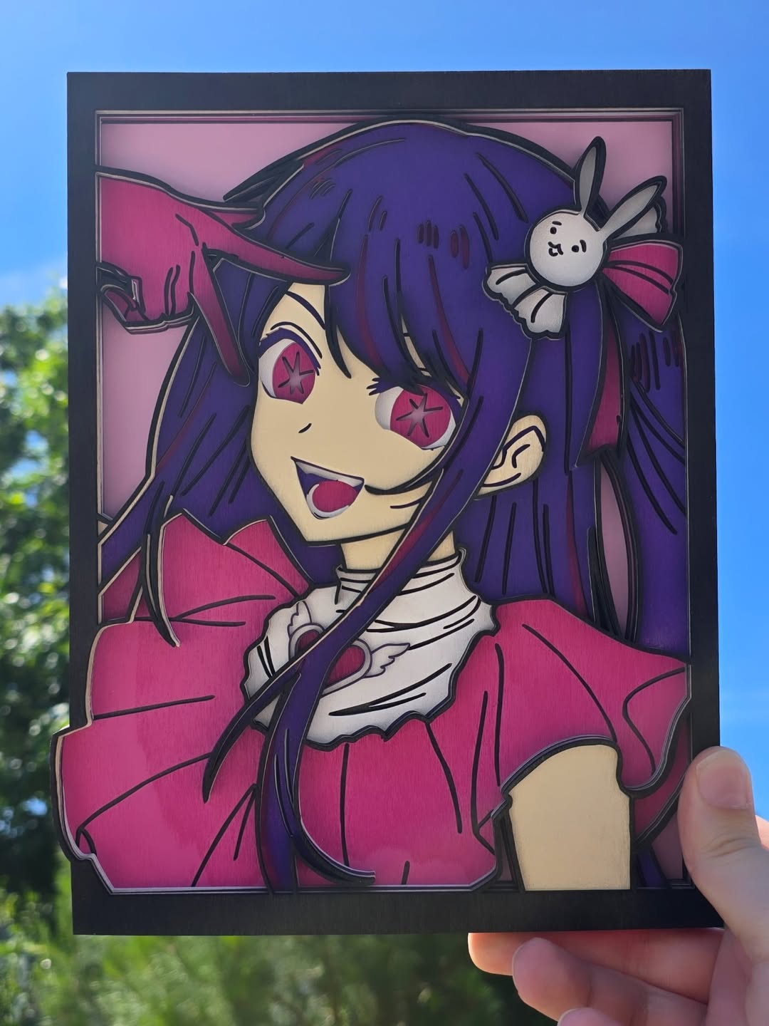 Tableau bois multicouche peint Ai Oshi no Ko manga