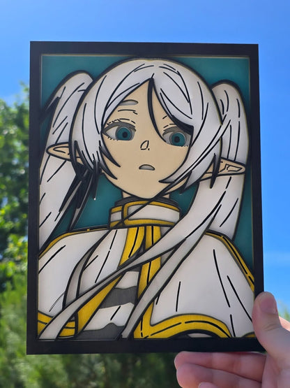 Tableau bois multicouche peint Frieren Sousou no Frieren anime