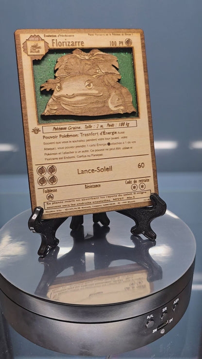 Carte Pokémon  Florizarre en Bois