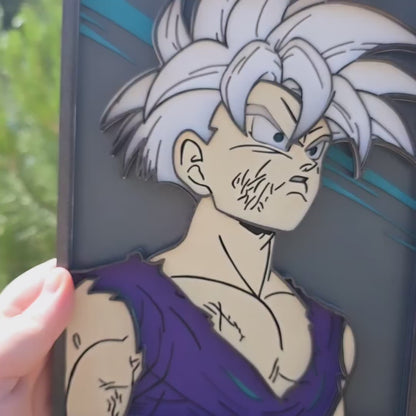 Portrait sur Bois - Son Gohan